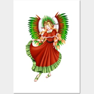 Christmas Quetzalcoatl Dress Posters and Art